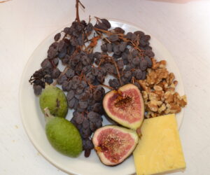 Grape Clusters, Walnut, Fig, Cheese & Guava